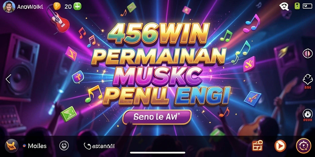 Tampilan screenshot gameplay 456WIN menampilkan pemain yang berinteraksi dengan musik.