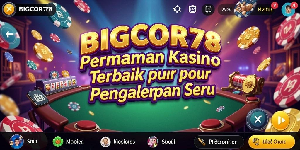 Mainkan permainan Kasino seru di BIGCOR78 dengan grafis memukau.