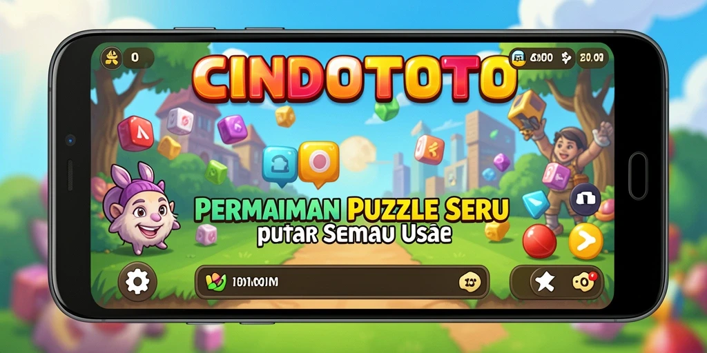 Screenshot CINDOTOTO menampilkan gameplay puzzle yang memikat.