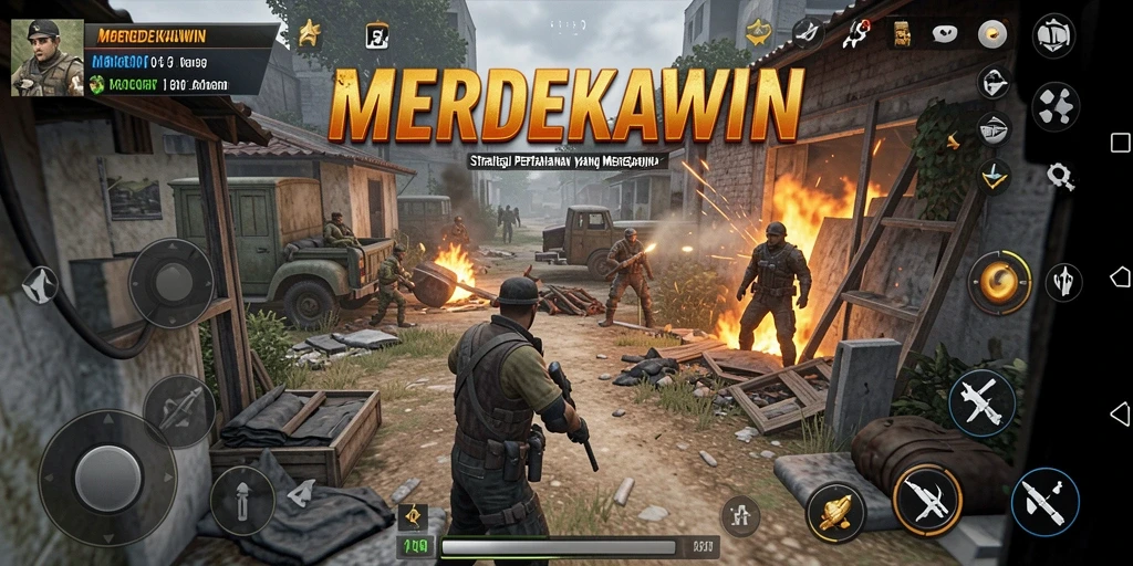 Screenshot menunjukkan strategi menang dalam game Tower Defense.