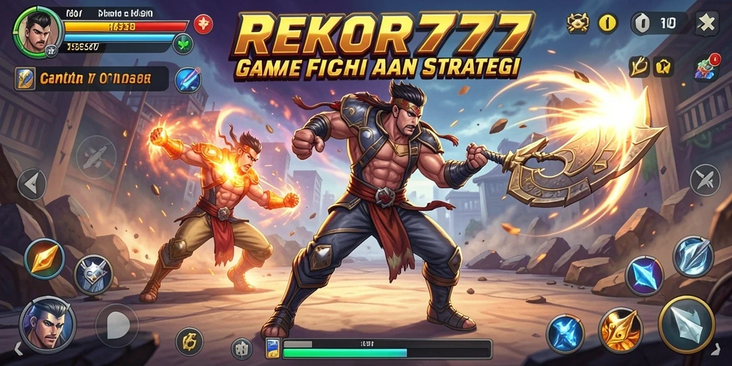 Tangkapan layar menunjukkan pertarungan mendebarkan di REKOR777.