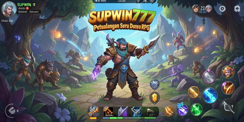 Tangkapan layar gameplay menampilkan aksi seru dan karakter RPG.